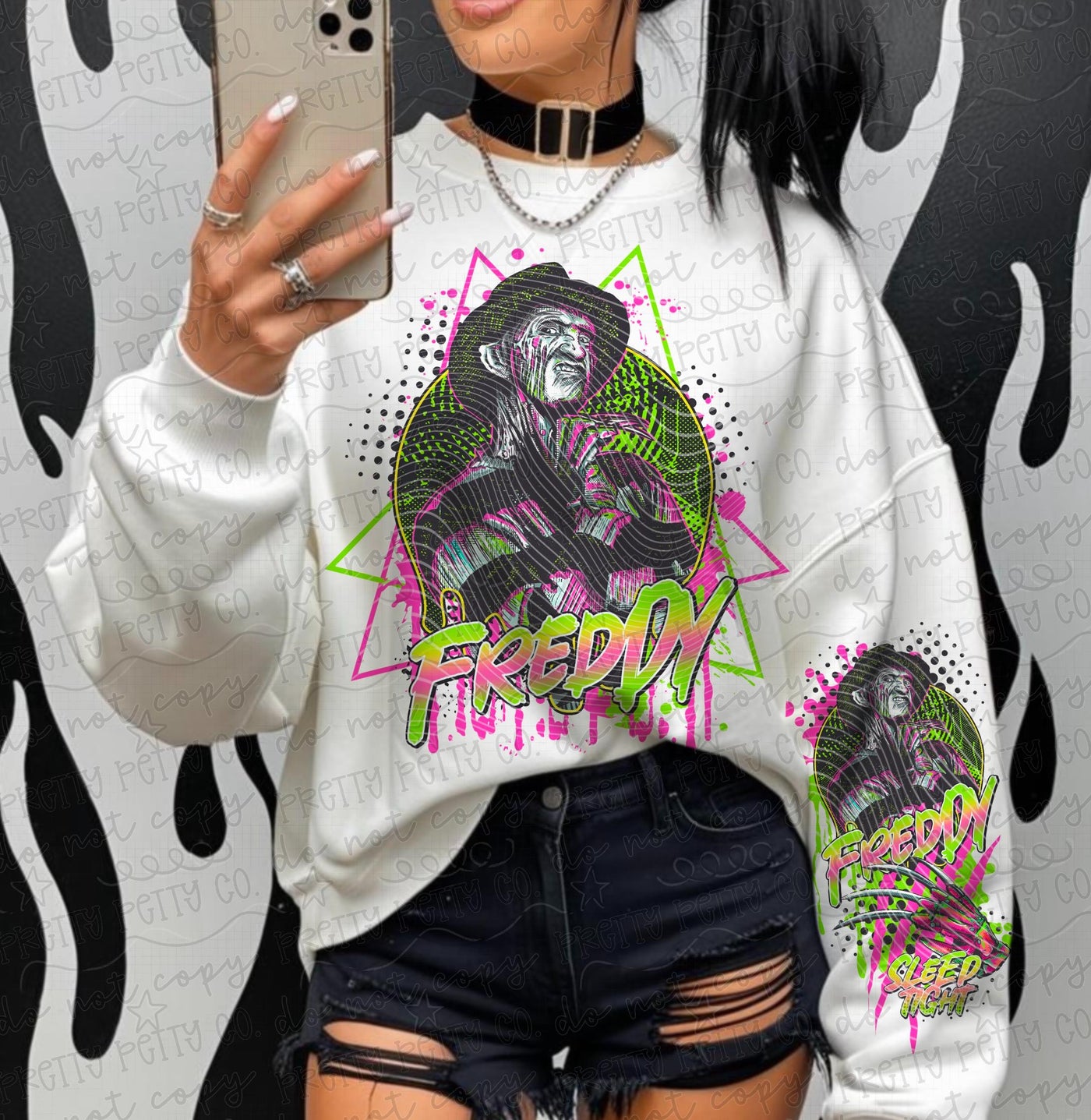 Freddy Horror Graphic Tee | Nightmare Slasher Halloween Shirt | Retro Spooky Season Tee