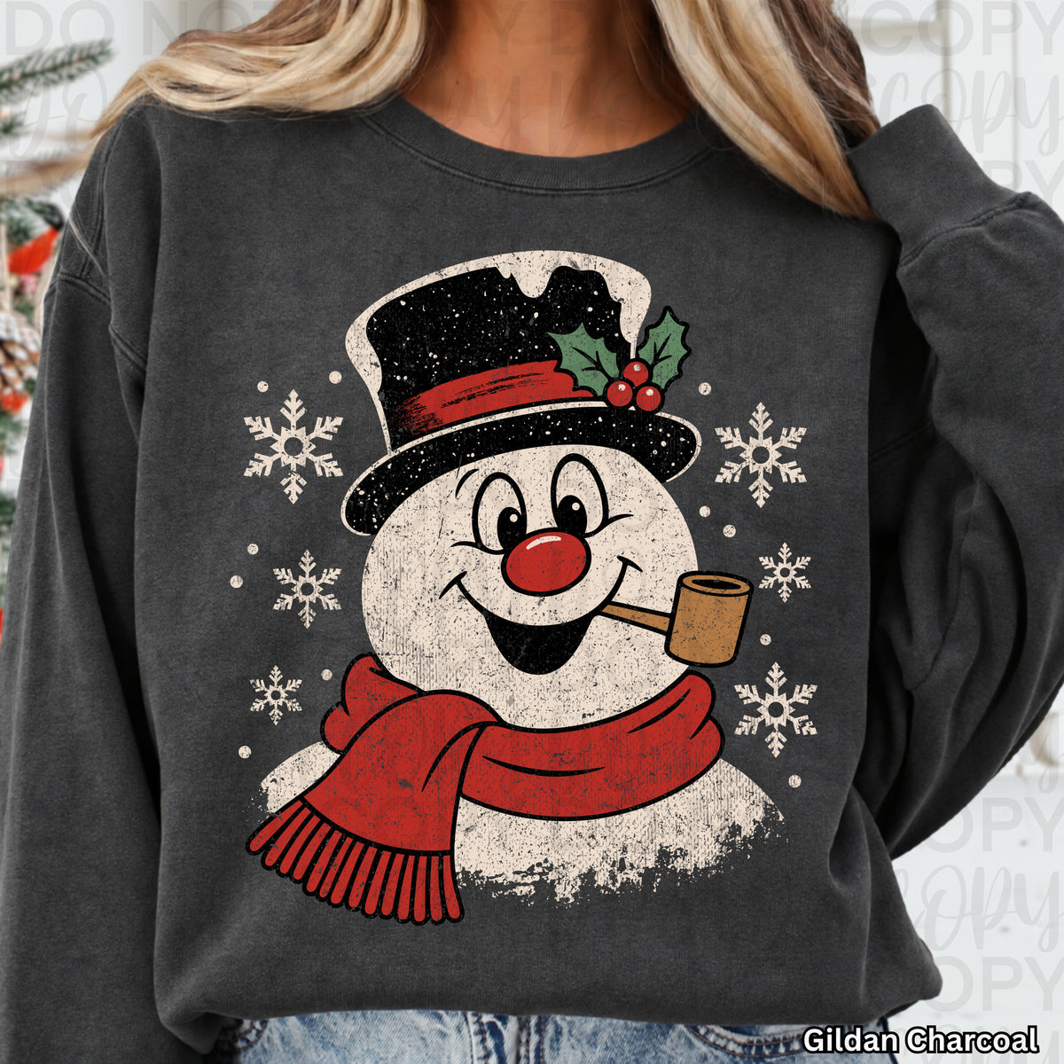 Vintage Snowman Christmas Graphic Tee – Retro Snowman Holiday T-Shirt ⛄🎄