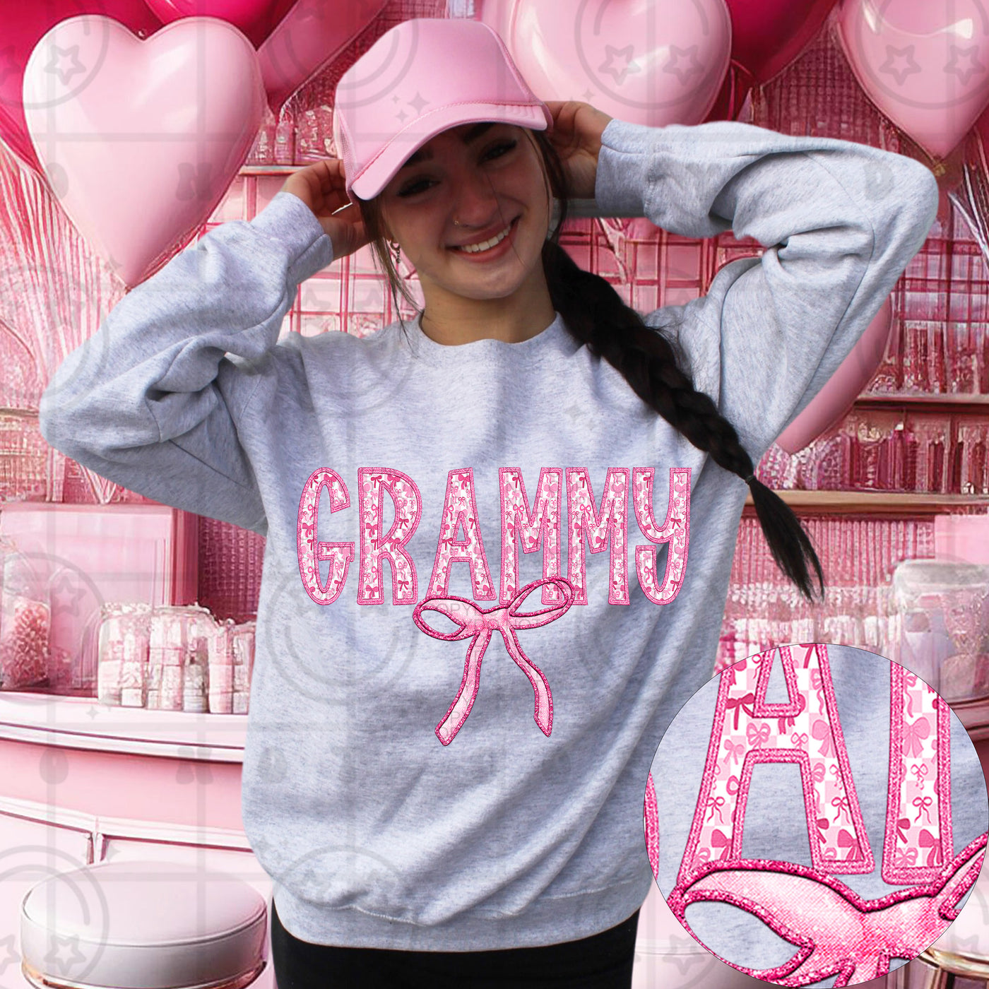 Grammy Graphic Tee | Cute Grandma Shirt | Floral Coquette Grandmother T-Shirt | Gift for Grammy