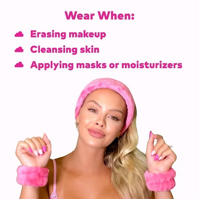 MakeUp Eraser Drip Eraser Head Band/Wrist Guards 3ct - New - Pretty Petty Co