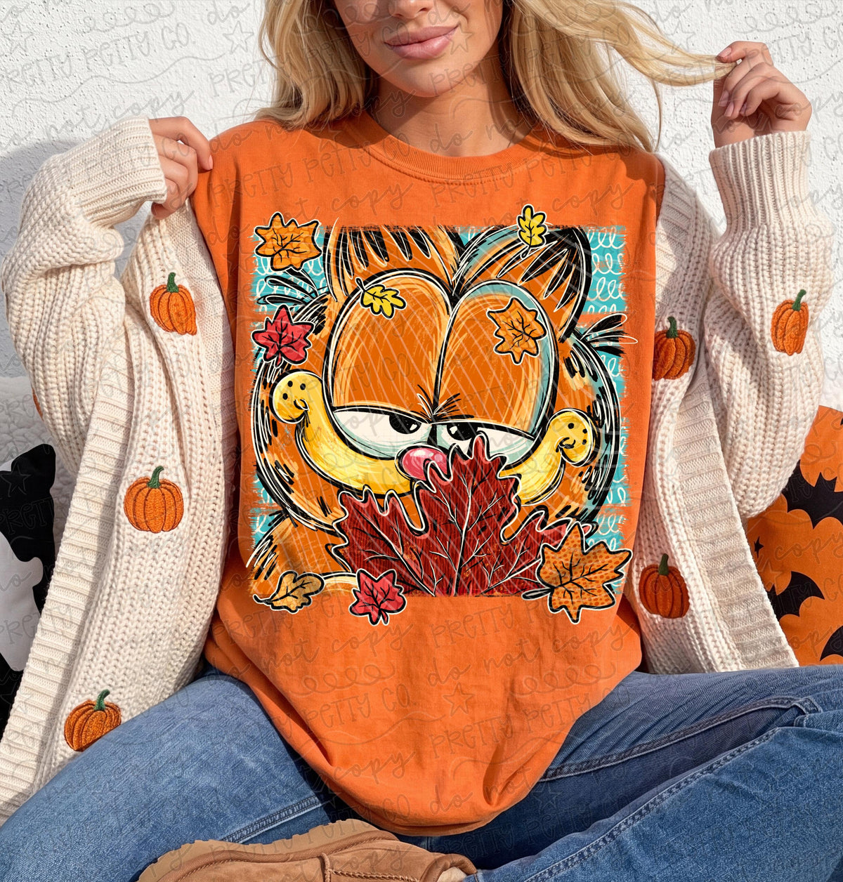 Pumpkin Spice Fall Graphic Tee | Funny Autumn Cat Shirt