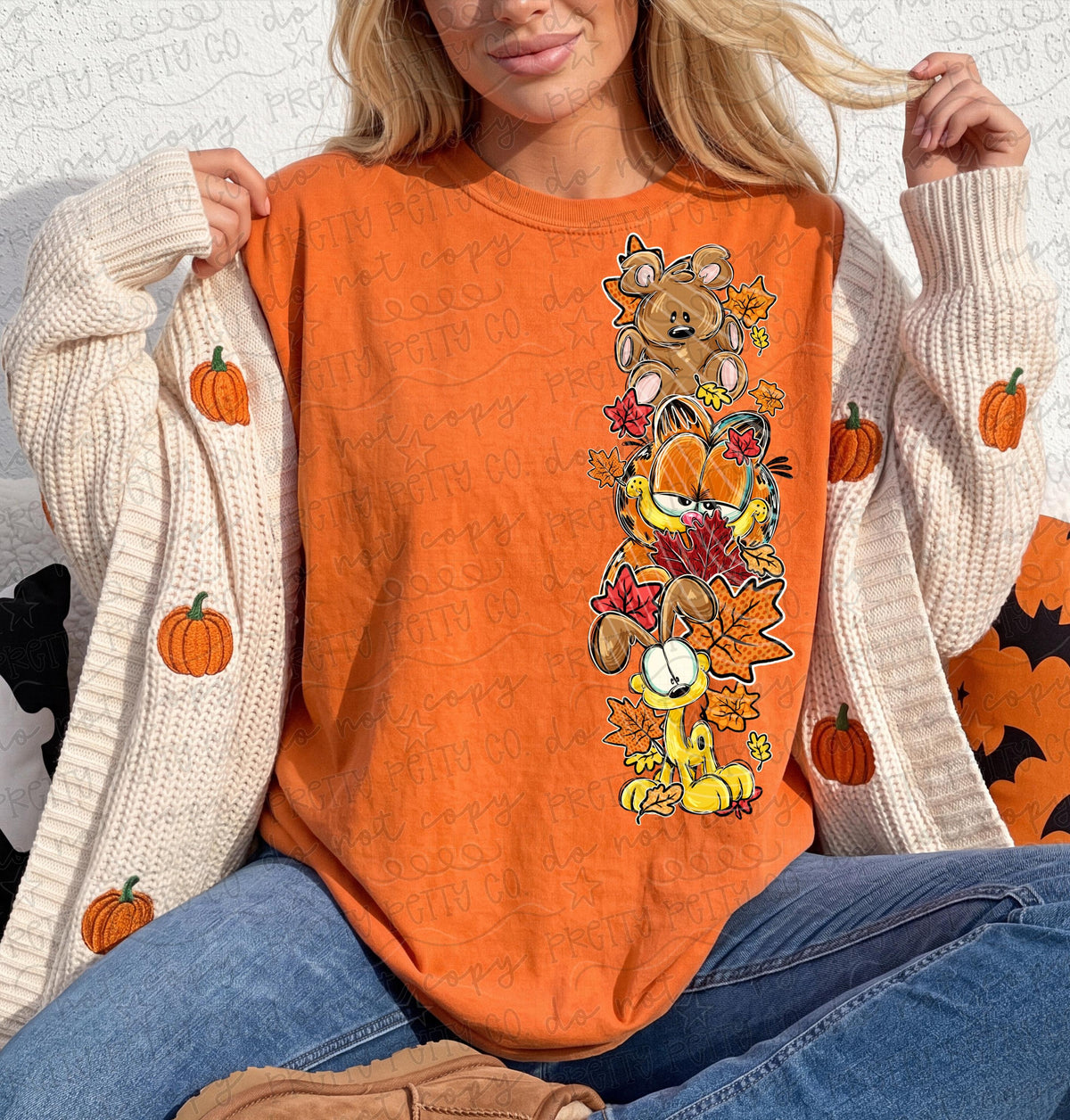 Pumpkin Spice Fall Graphic Tee | Funny Autumn Cat Shirt
