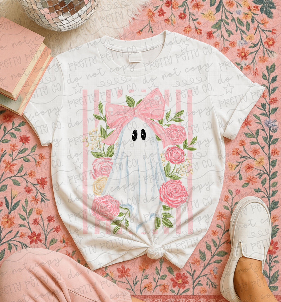 Cute Ghost Spooky Season Halloween Graphic Tee