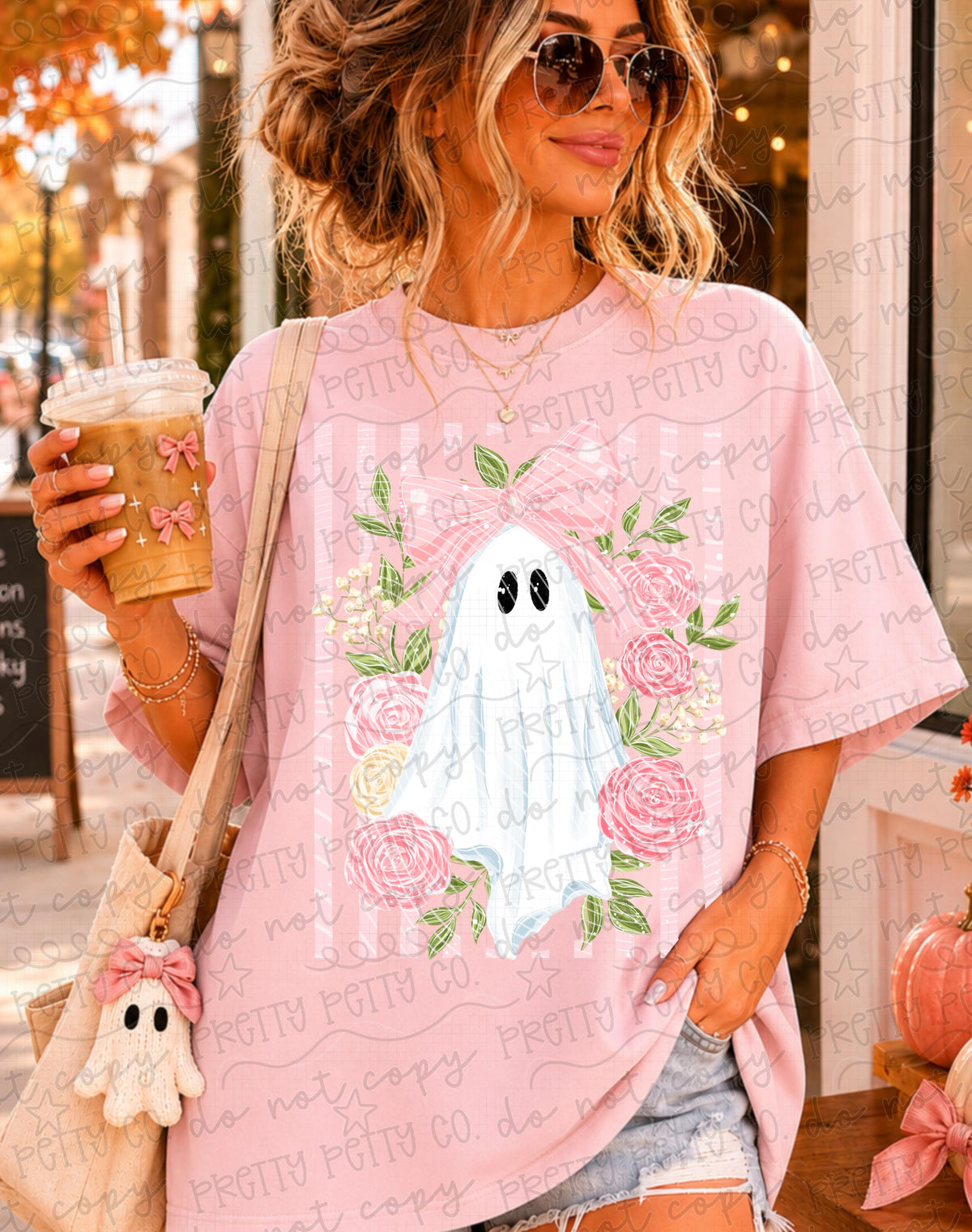 Cute Ghost Spooky Season Halloween Graphic Tee