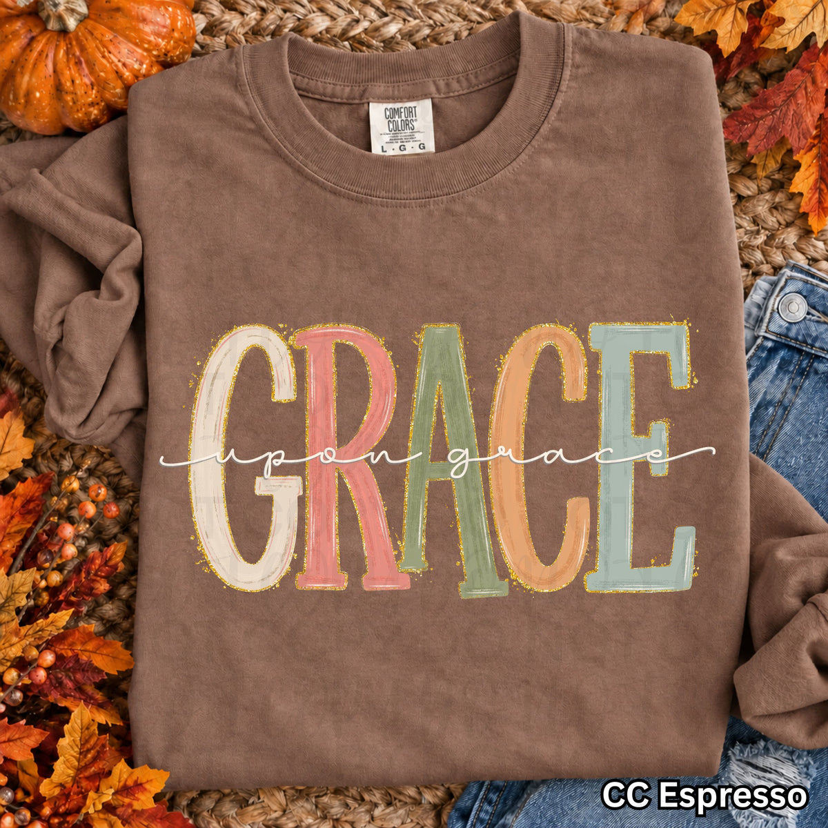Grace Upon Grace Christian Comfort Colors Shirt