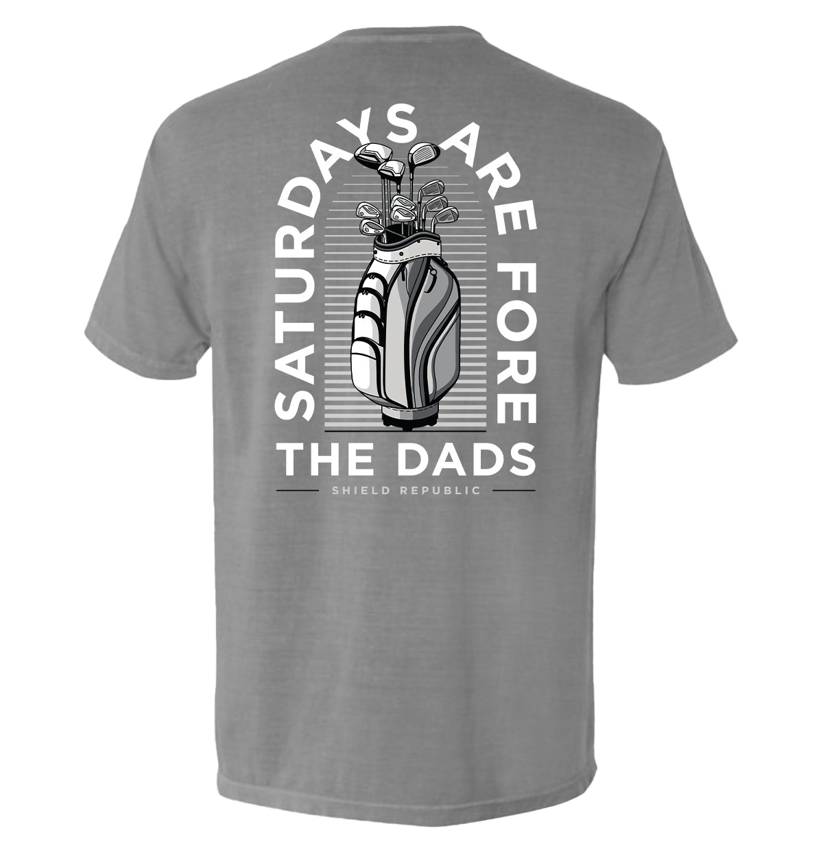 Saturdays Are For The Dads Golf Grey - Pretty Petty Co