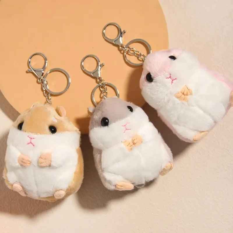 Fluffy Hamster Keychain Charm – Perfect for Bags & Gifts