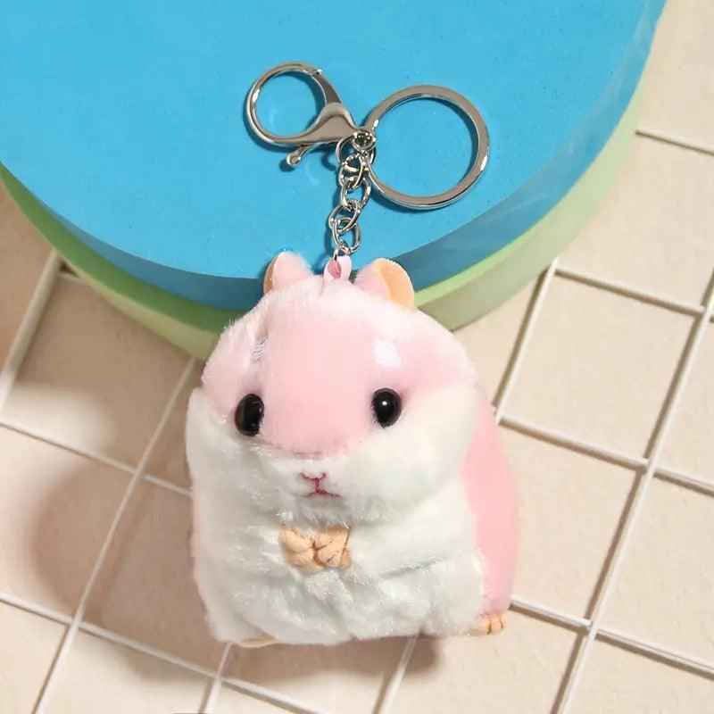 Fluffy Hamster Keychain Charm – Perfect for Bags & Gifts
