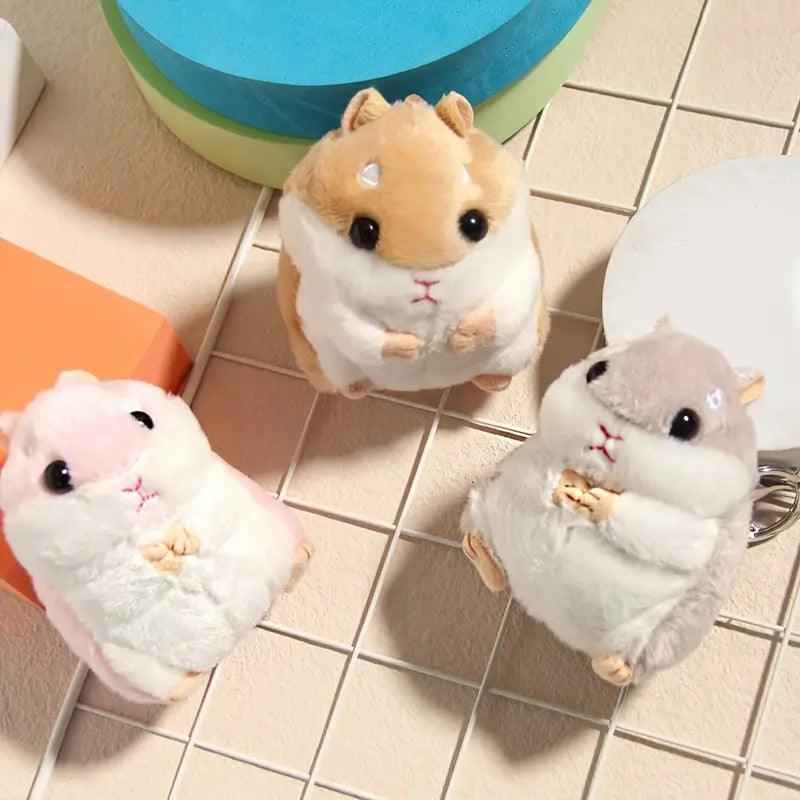 Fluffy Hamster Keychain Charm – Perfect for Bags & Gifts