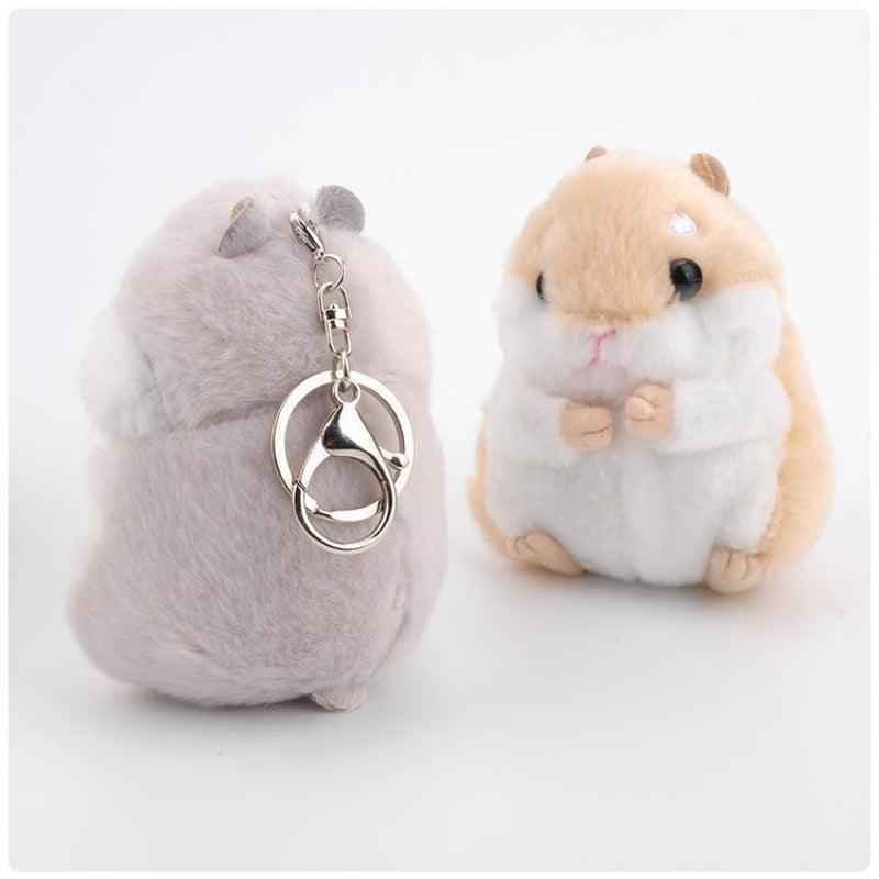 Fluffy Hamster Keychain Charm – Perfect for Bags & Gifts