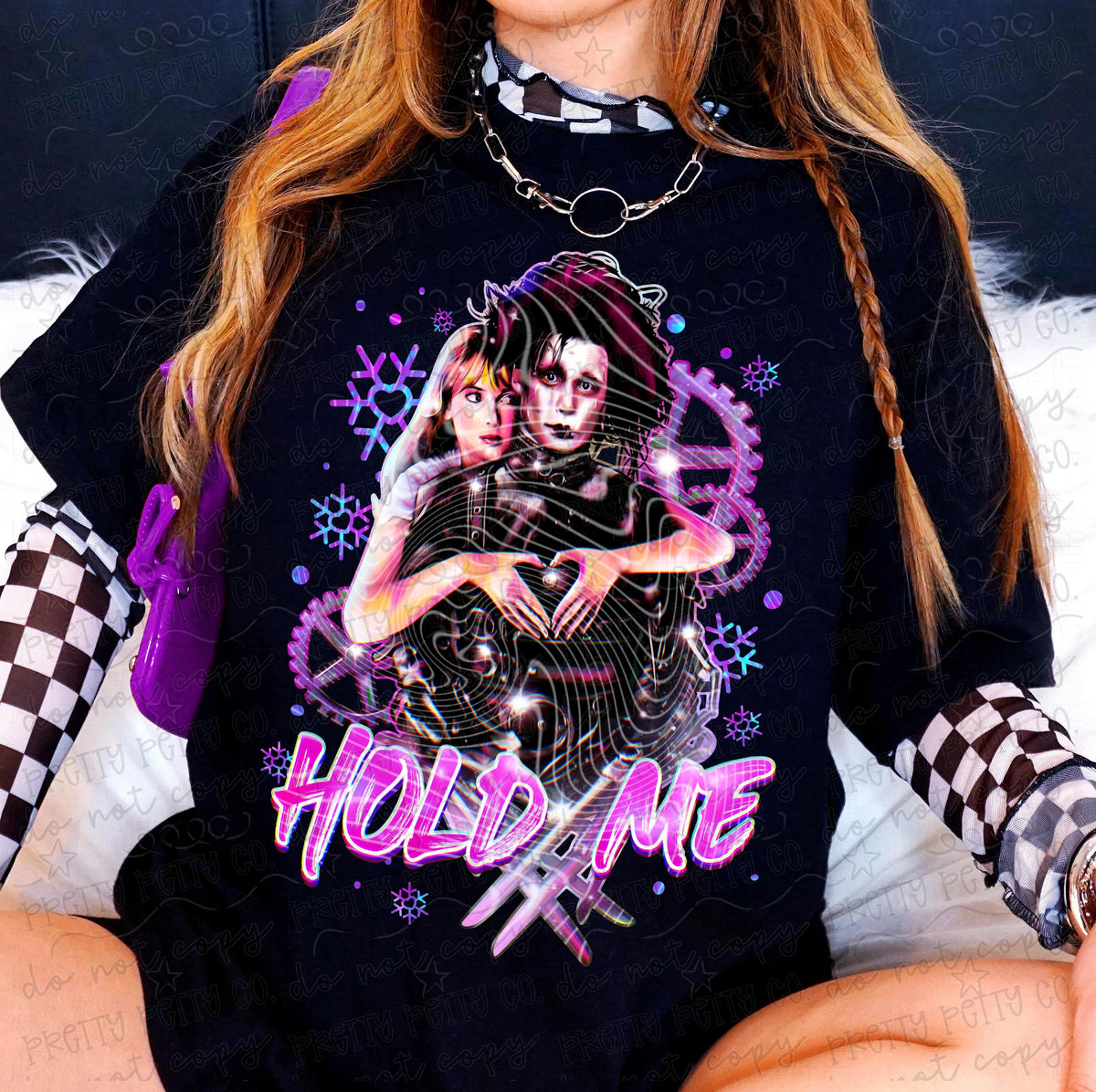 Hold Me Spooky Graphic Tee | Creepy Cute Gothic Shirt | Dark Whimsy Horror Apparel - Pretty Petty Co