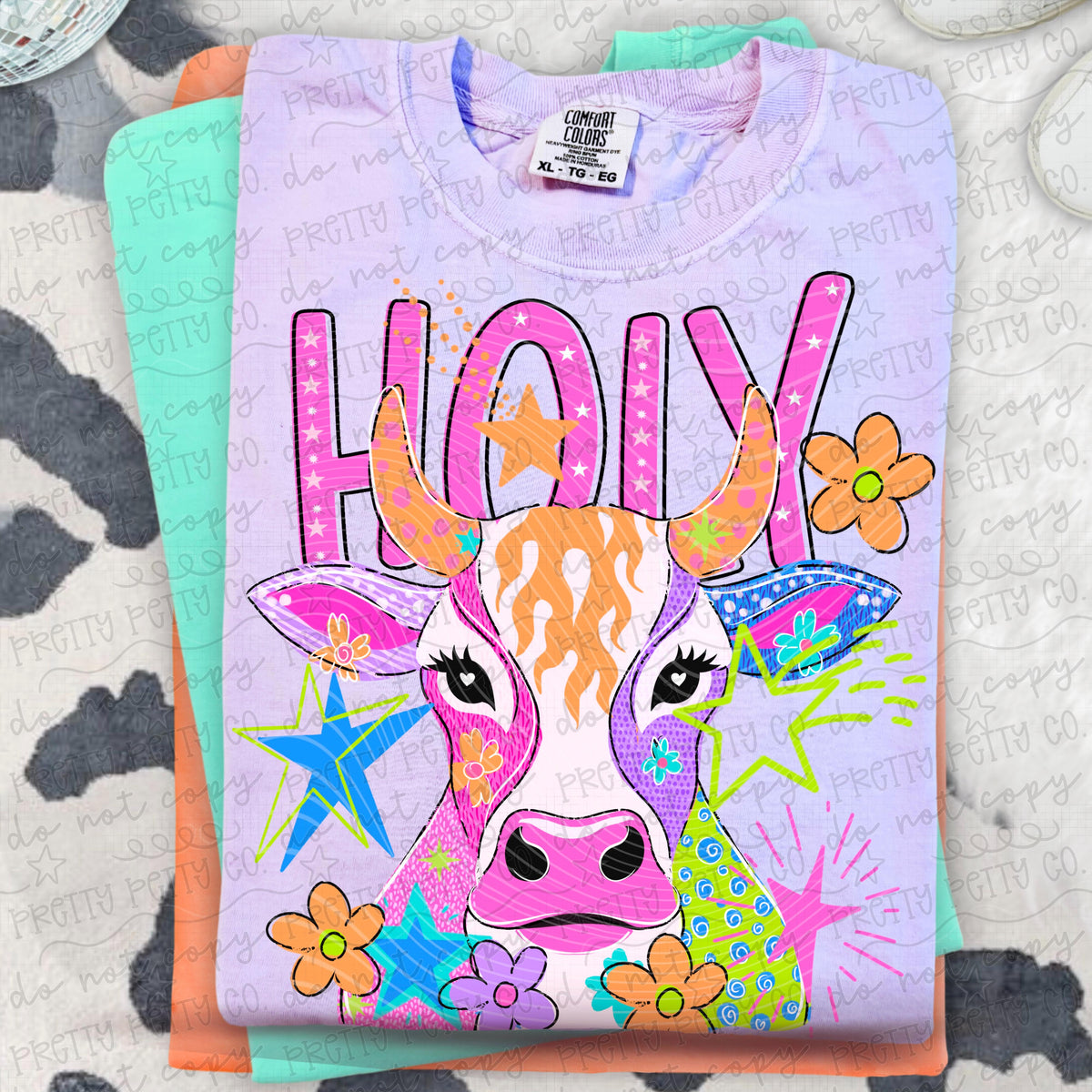 Holy Cow Funny Shirt, Vintage Cow Graphic Tee, Farm Animal Pun T-Shirt, Cute Funny Farm Animal Tee for Women and Kids - Pretty Petty Co