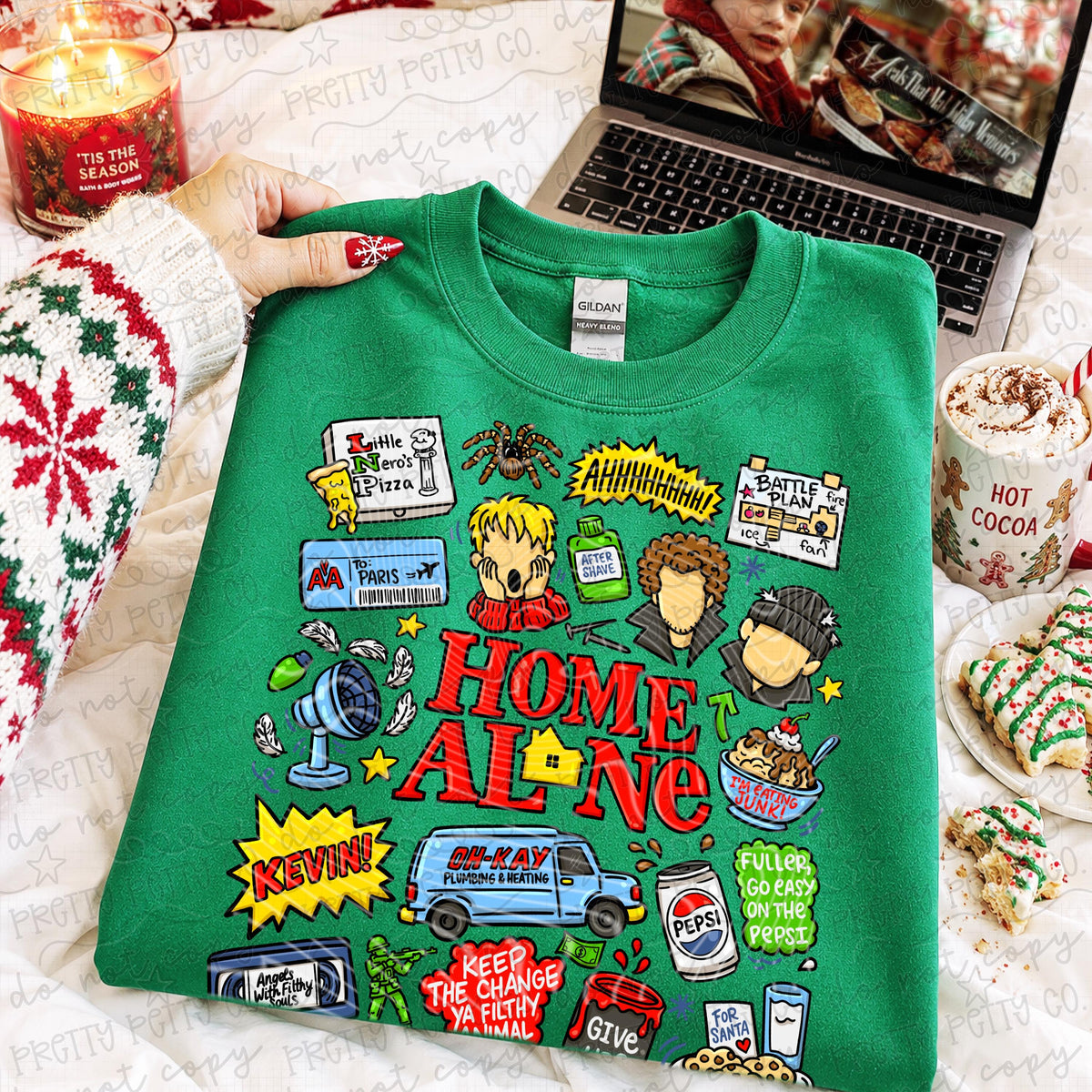Retro Christmas Mischief Graphic Tee | 90s Holiday Movie Inspired Shirt