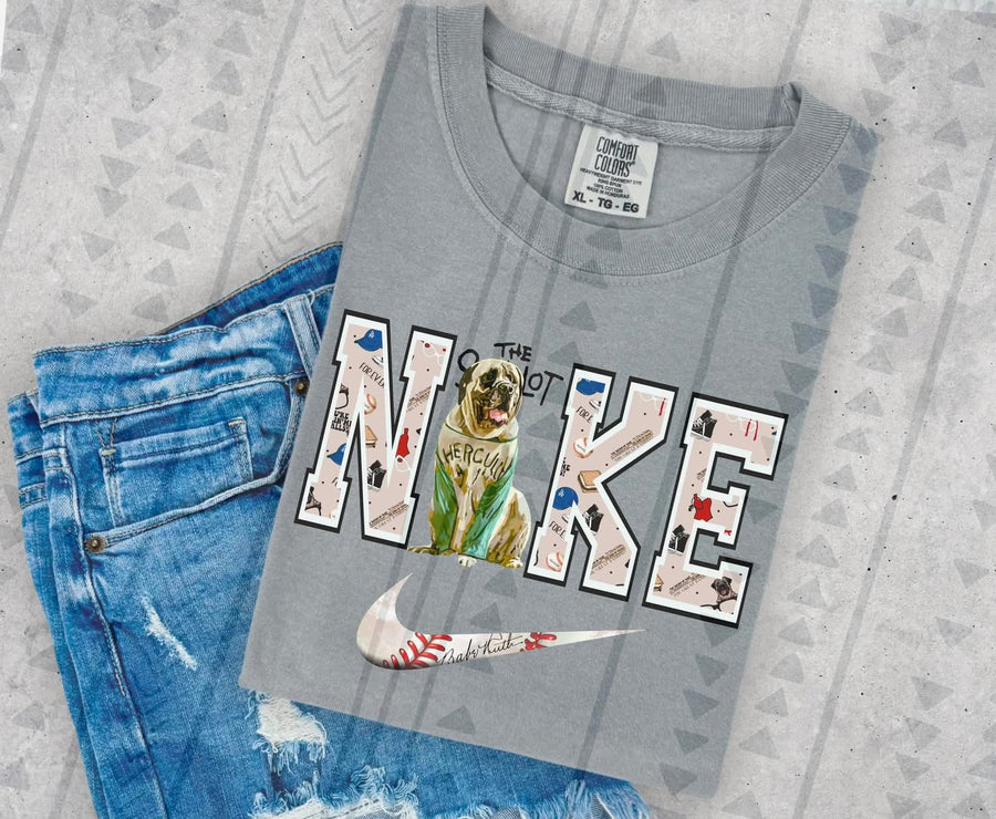 Retro Little League Graphic Tee – Backyard Baseball Adventure Swoosh Shirt – Gildan Adult & Youth Unisex – DTF Printed Nostalgia Tee - Pretty Petty Co