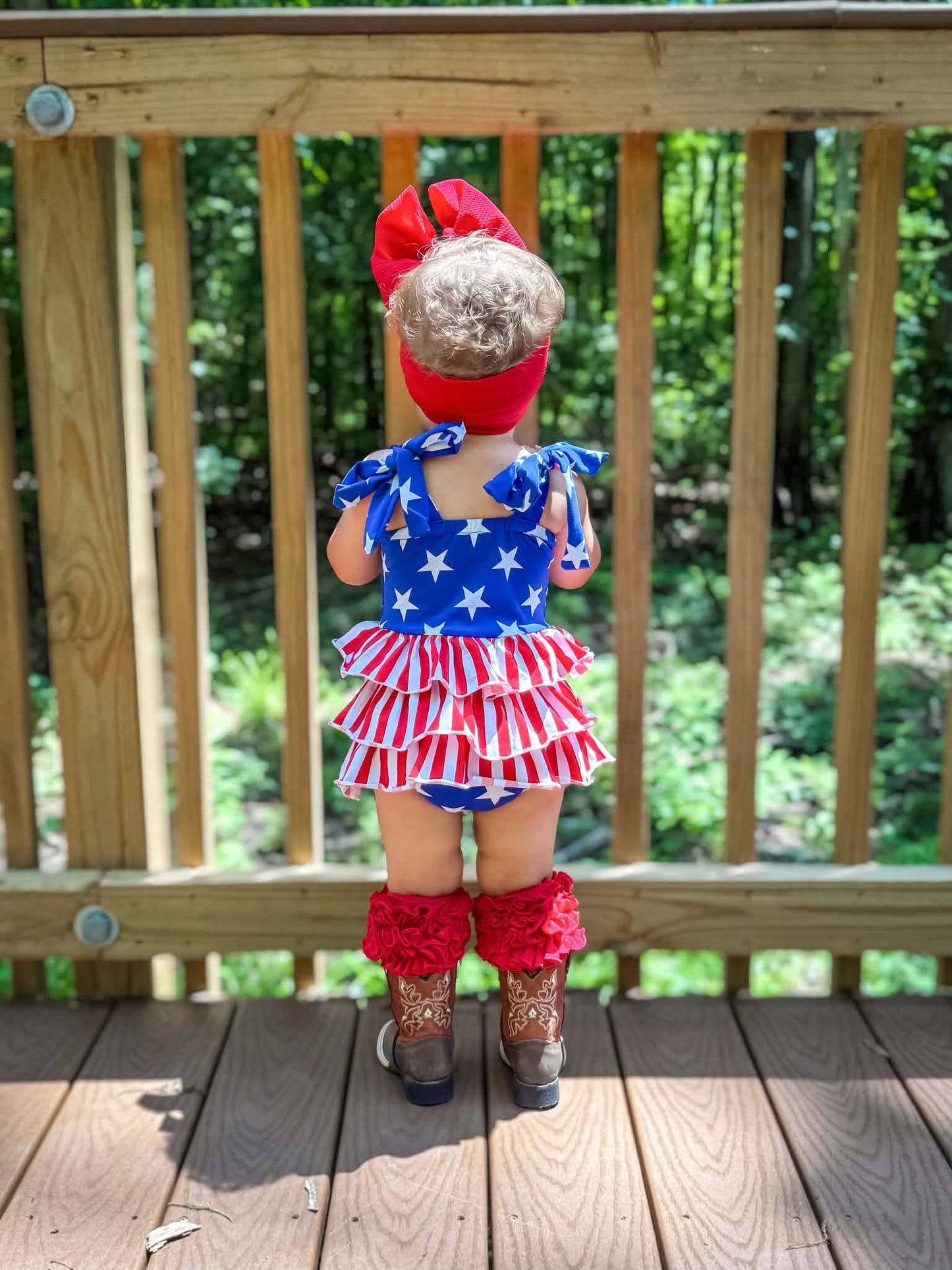 American Honey ruffle romper