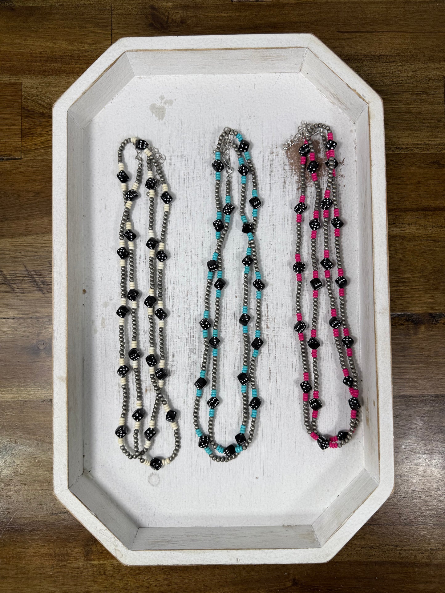 Roll The Dice Necklace (3 colors) (FINAL SALE)