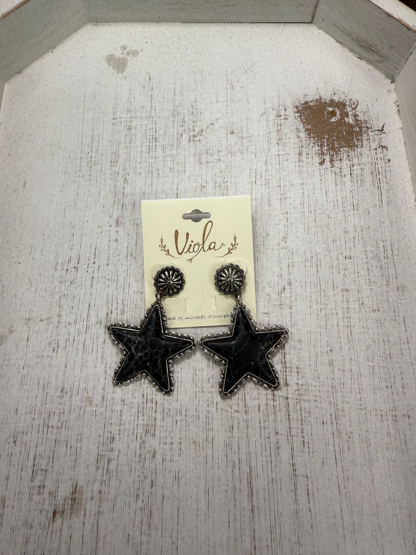 Western Star Earrings (5 colors) (FINAL SALE)