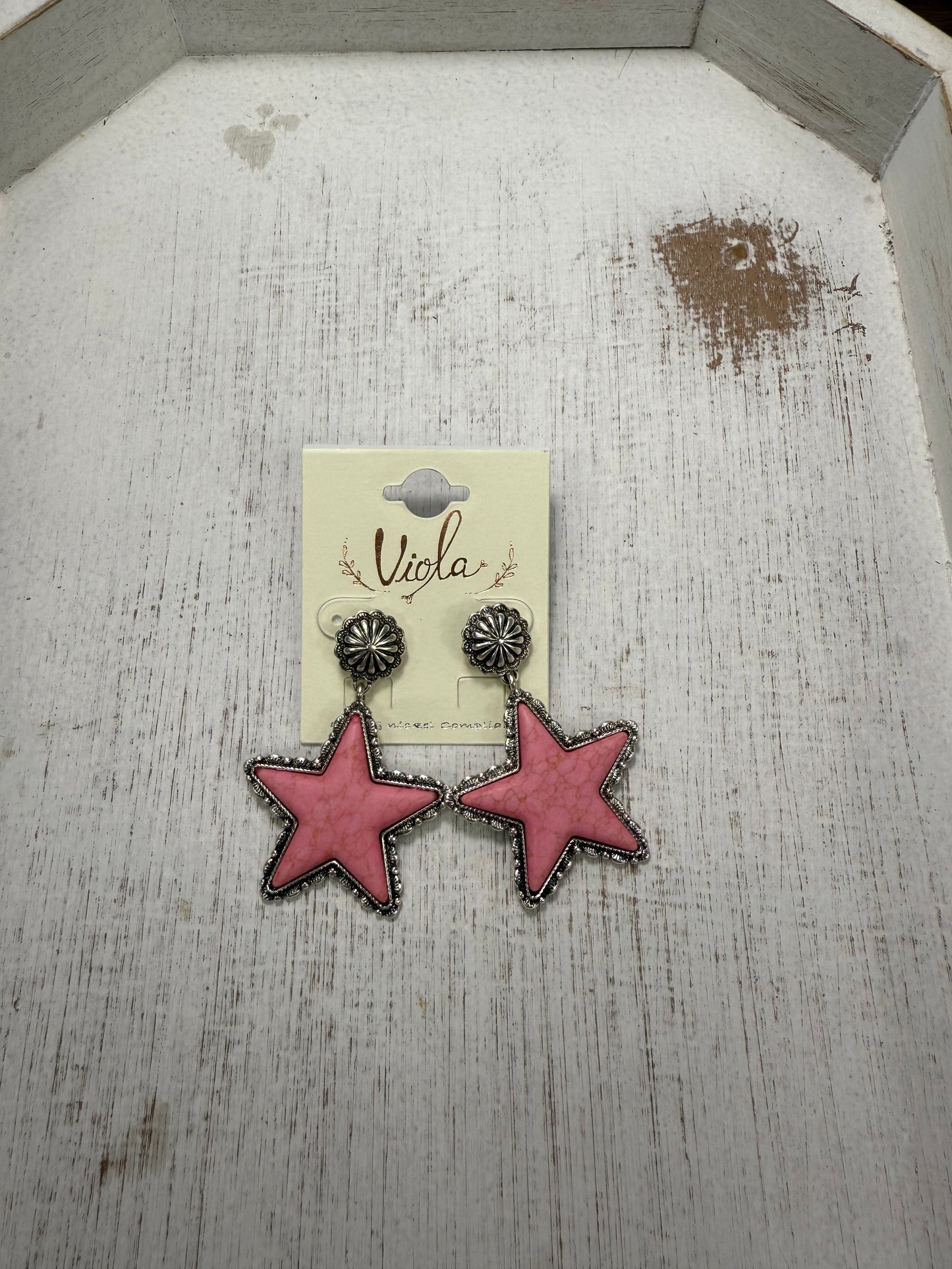 Western Star Earrings (5 colors) (FINAL SALE)