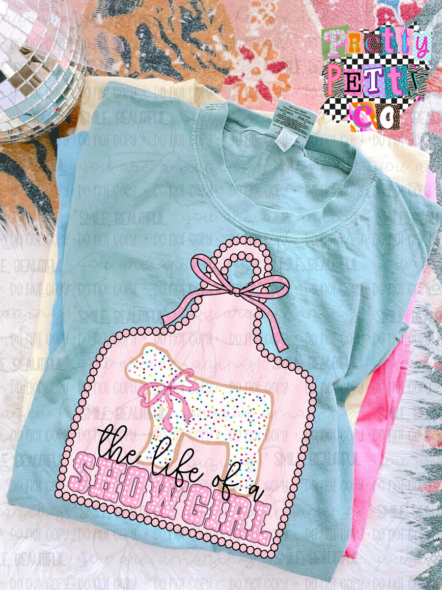 Cow Showgirl Shirt – The Life of a Showgirl Cow Graphic Tee - Pretty Petty Co