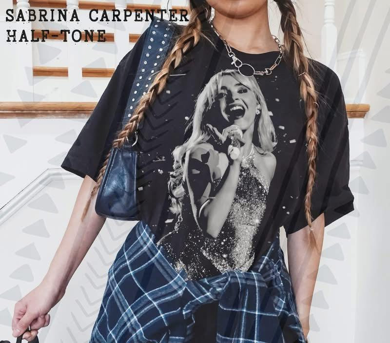 Halftone Pop Icon Shirt – Retro Music Graphic Tee - Pretty Petty Co