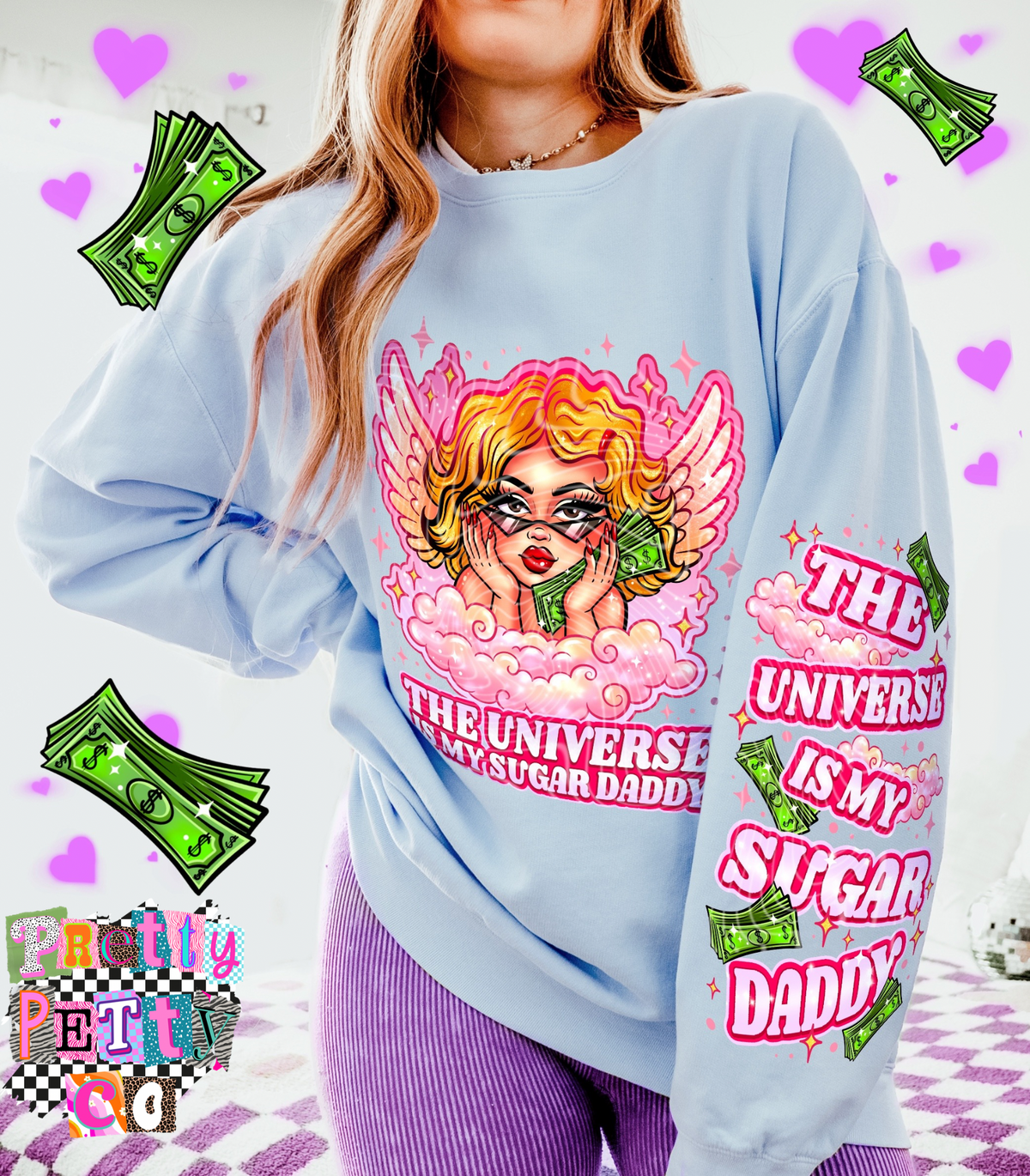 The Universe is My Sugar Daddy T-Shirt – Funny Snarky Graphic Tee - Pretty Petty Co