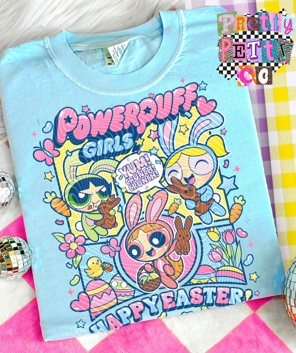 PPG Happy Easter T-Shirt – Cute Easter Graphic Tee - Pretty Petty Co