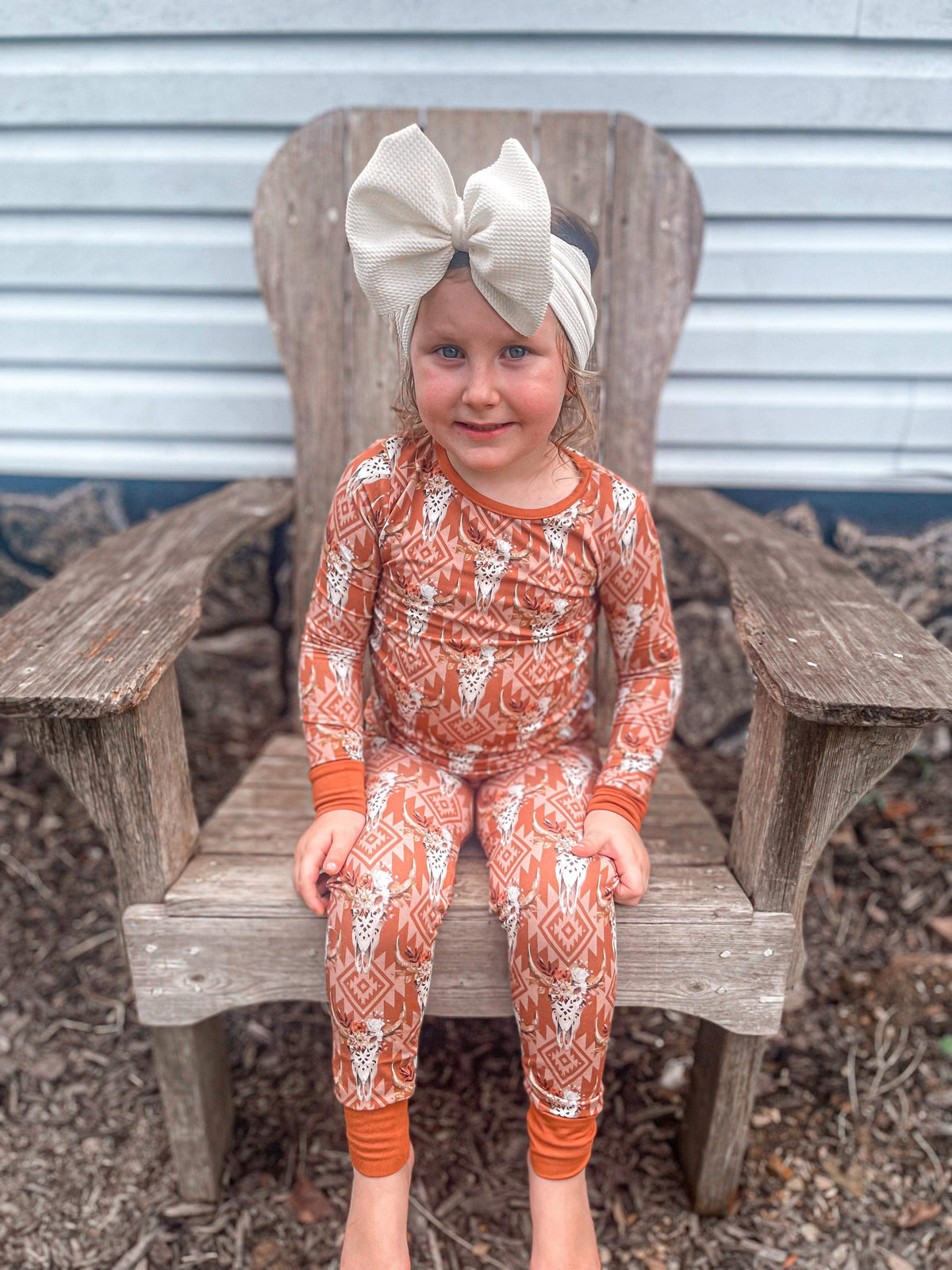 Something in the Orange Bamboo Set 6 YR  (FINAL SALE) - Pretty Petty Co