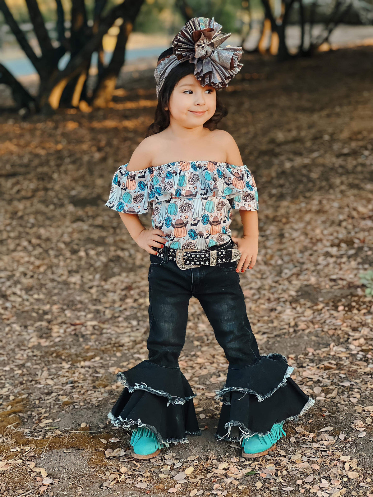 Rodeo Queen denim bells (5 options) - Pretty Petty Co