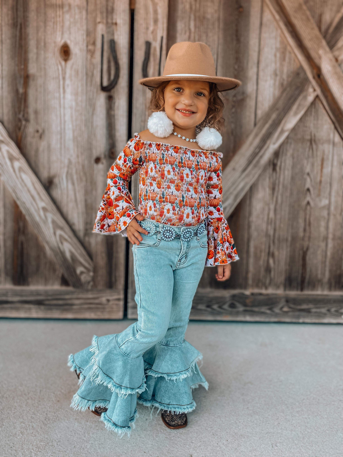 Rodeo Queen denim bells (5 options) - Pretty Petty Co
