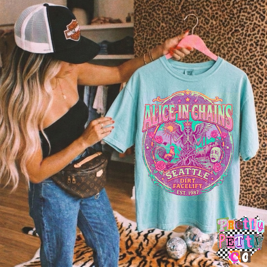 Vintage Alice In Chains Shirt – Classic AIC Rock Tee, Grunge Graphic Tee - Pretty Petty Co