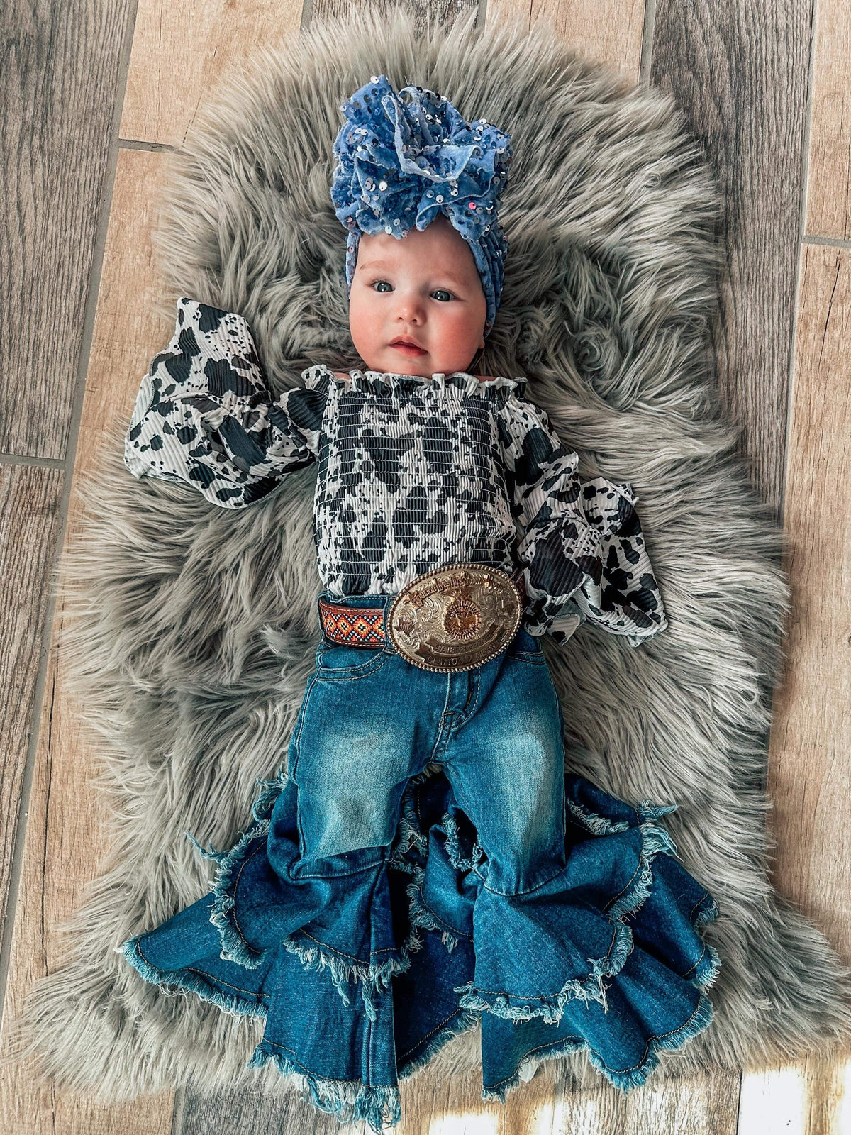 Rodeo Queen denim bells (5 options) - Pretty Petty Co