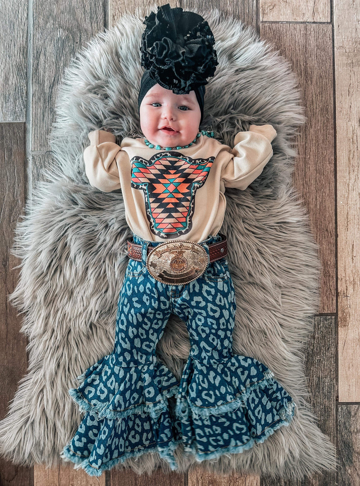 Rodeo Queen denim bells (5 options) - Pretty Petty Co