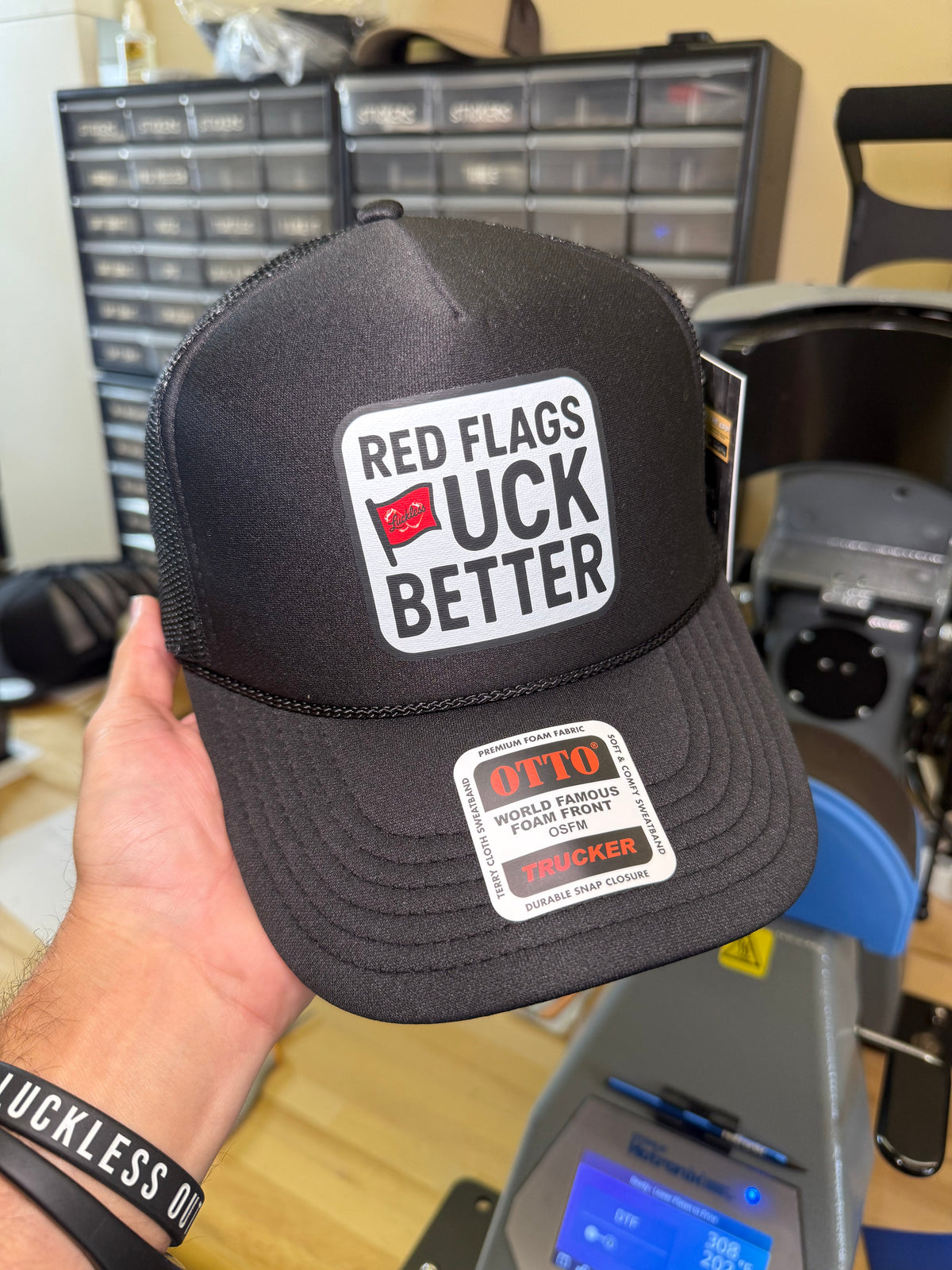Red Flags Fuck Better Trucker Hat - Pretty Petty Co