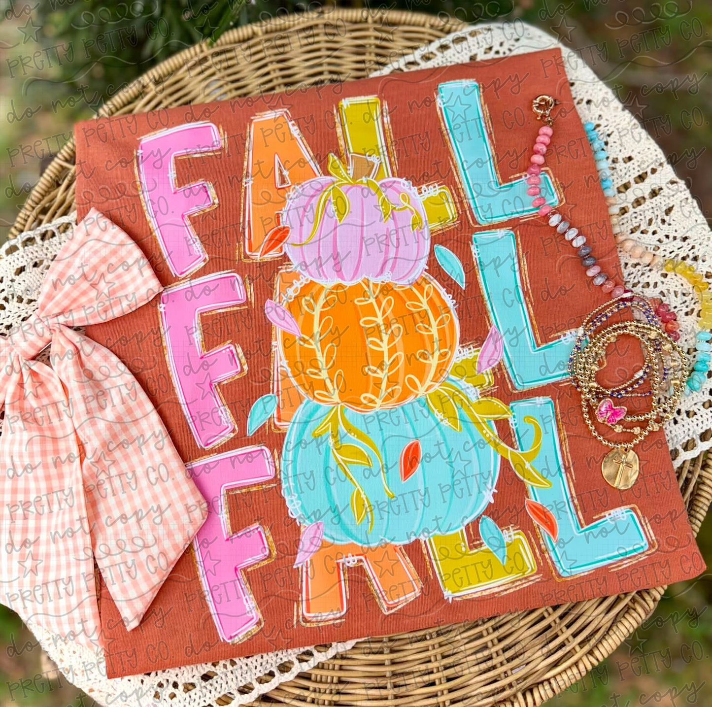 Fall Y’all Pumpkin Comfort Colors Color Blast Tee | Cute Autumn Pumpkin Shirt | Colorful Fall Graphic Tee | Thanksgiving & Pumpkin Patch Shirt