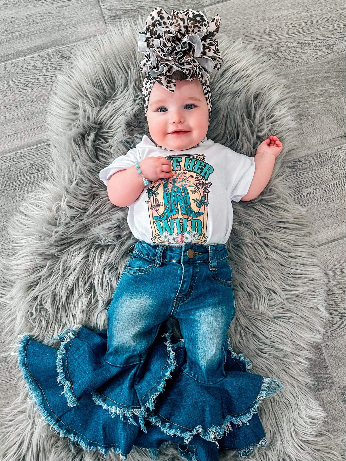 Rodeo Queen denim bells (5 options) - Pretty Petty Co