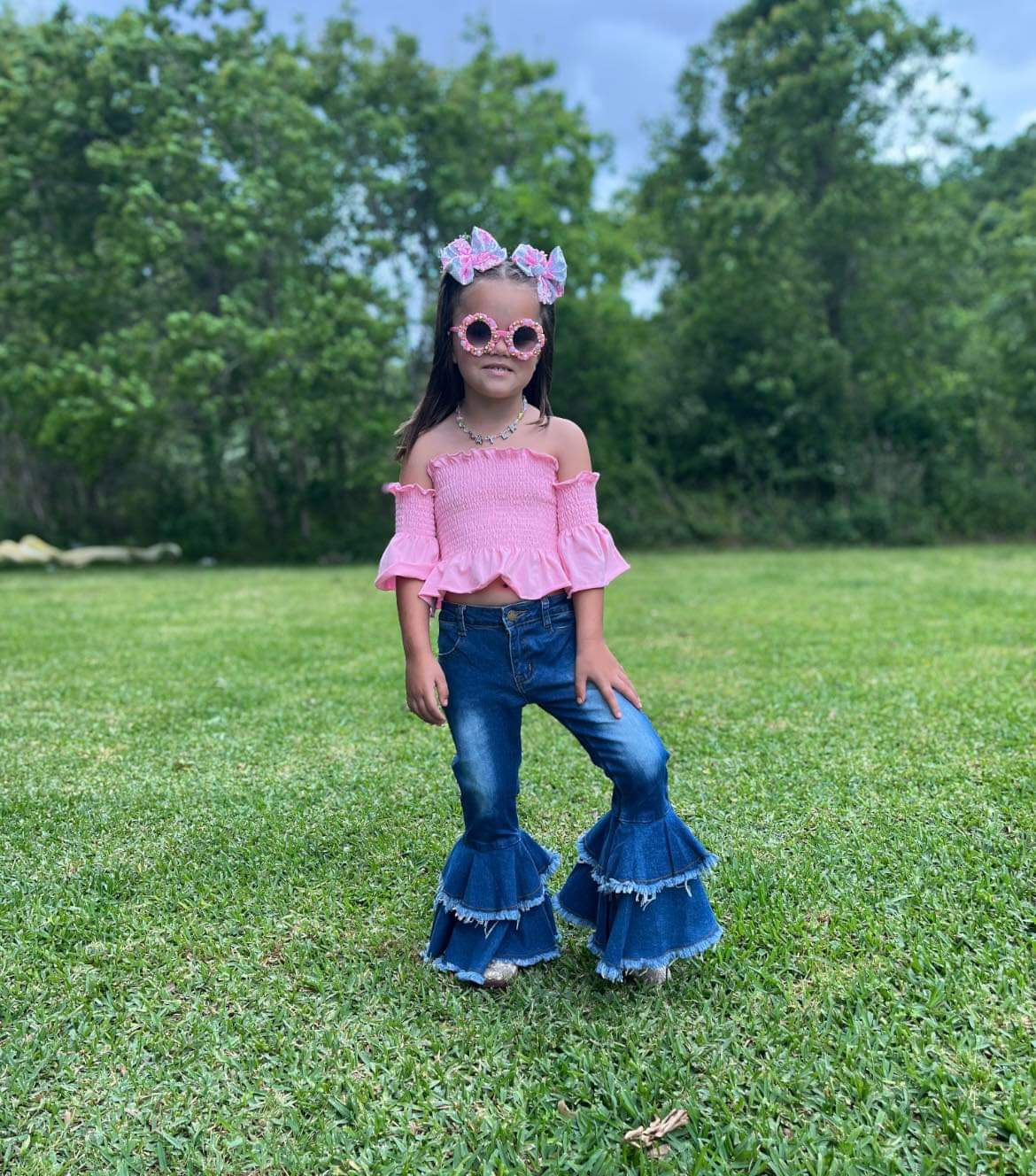 Rodeo Queen denim bells (5 options) - Pretty Petty Co