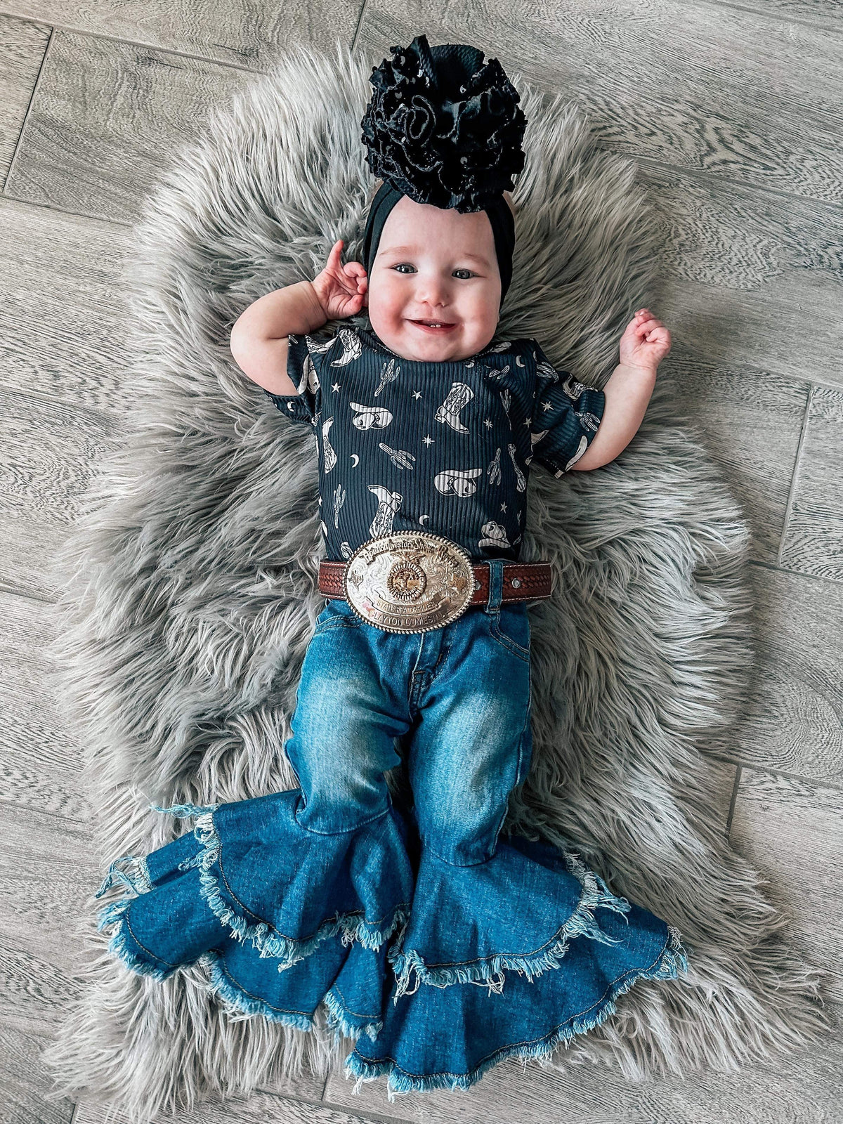 Rodeo Queen denim bells (5 options) - Pretty Petty Co
