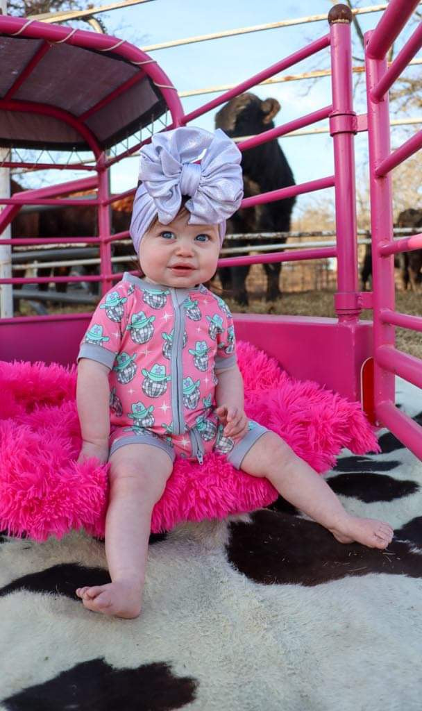 3T Disco Cowgirl Bamboo Shortie Romper (FINAL SALE)