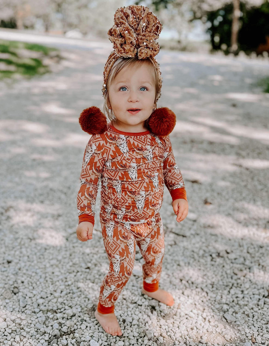 Something in the Orange Bamboo Set 6 YR  (FINAL SALE) - Pretty Petty Co