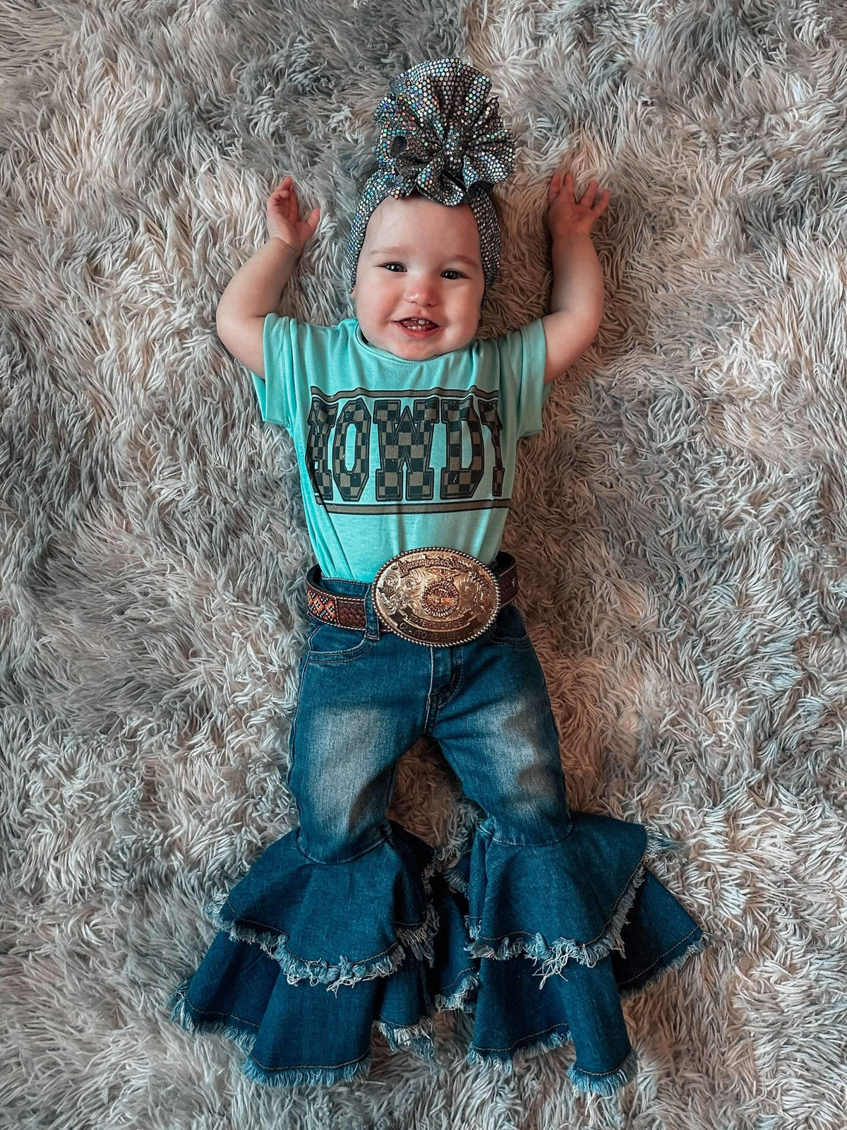 Rodeo Queen denim bells (5 options) - Pretty Petty Co