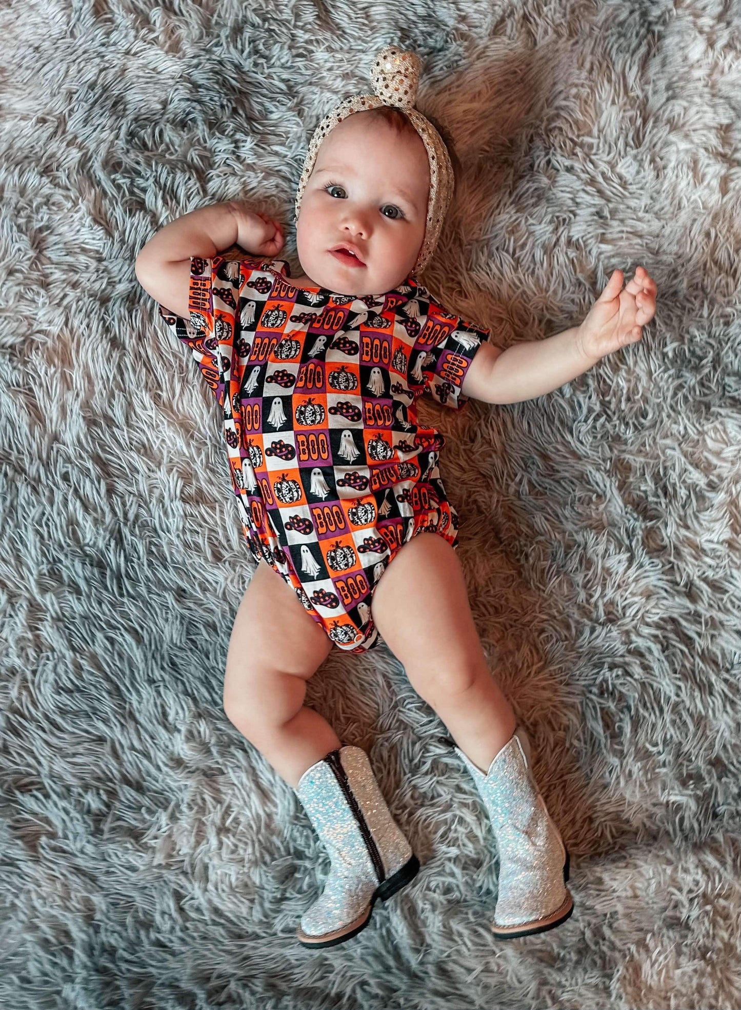 2T BOO Halloween Oversized Bamboo Romper (FINAL SALE)