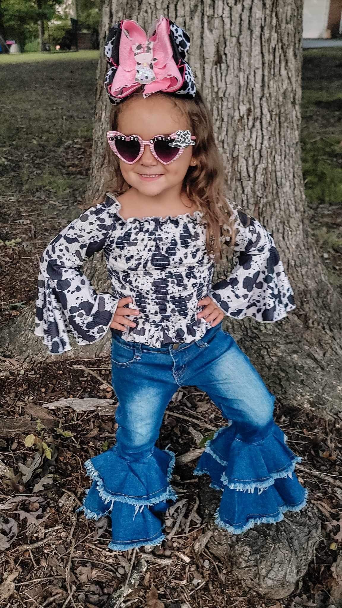 Rodeo Queen denim bells (5 options) - Pretty Petty Co