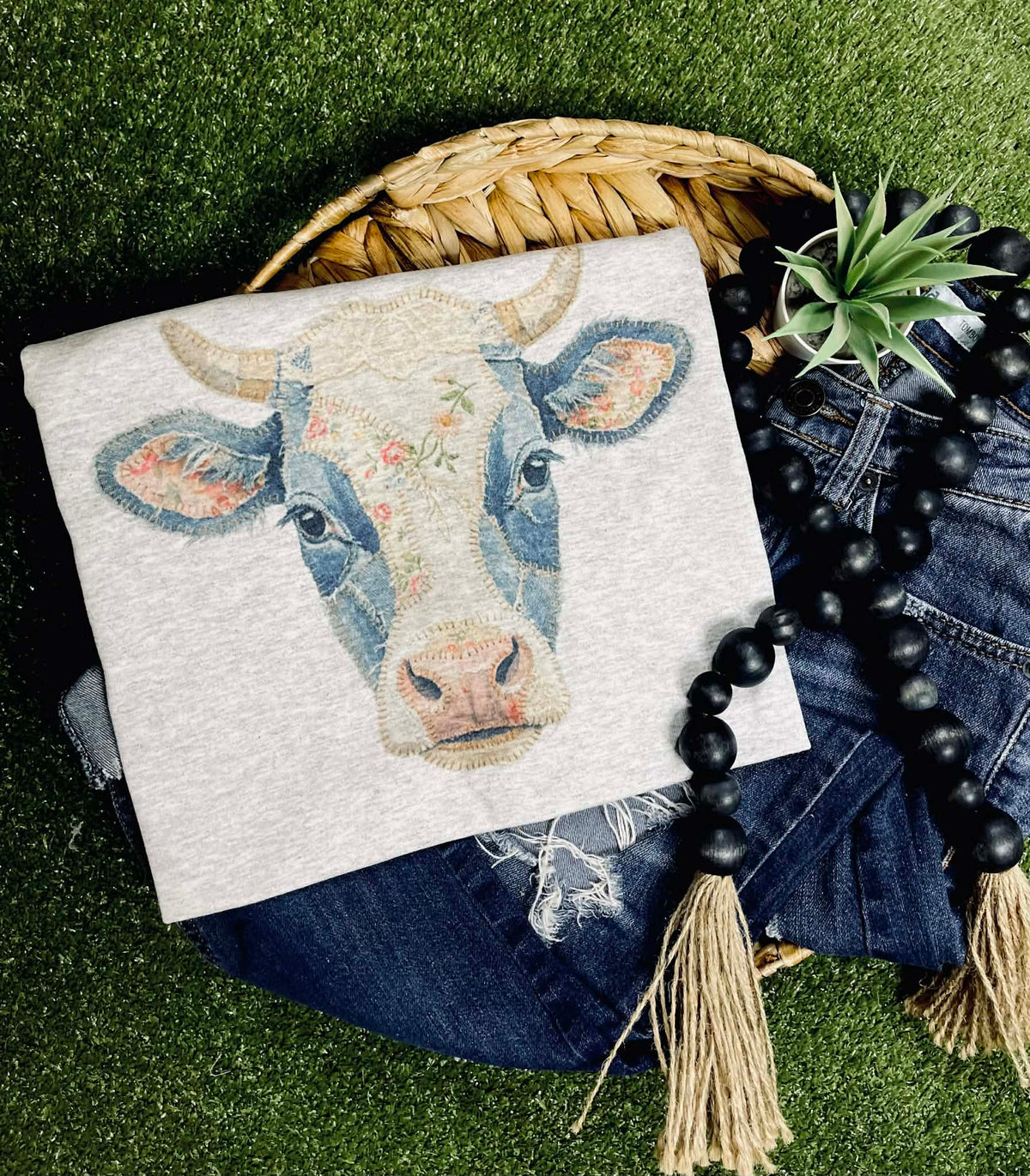 Quilted Cow (Gildan Tee) - Pretty Petty Co