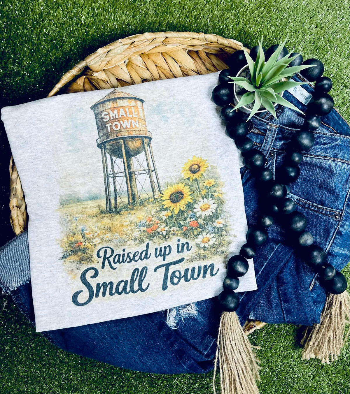 Raised up in Small Town (Gildan Tee) - Pretty Petty Co