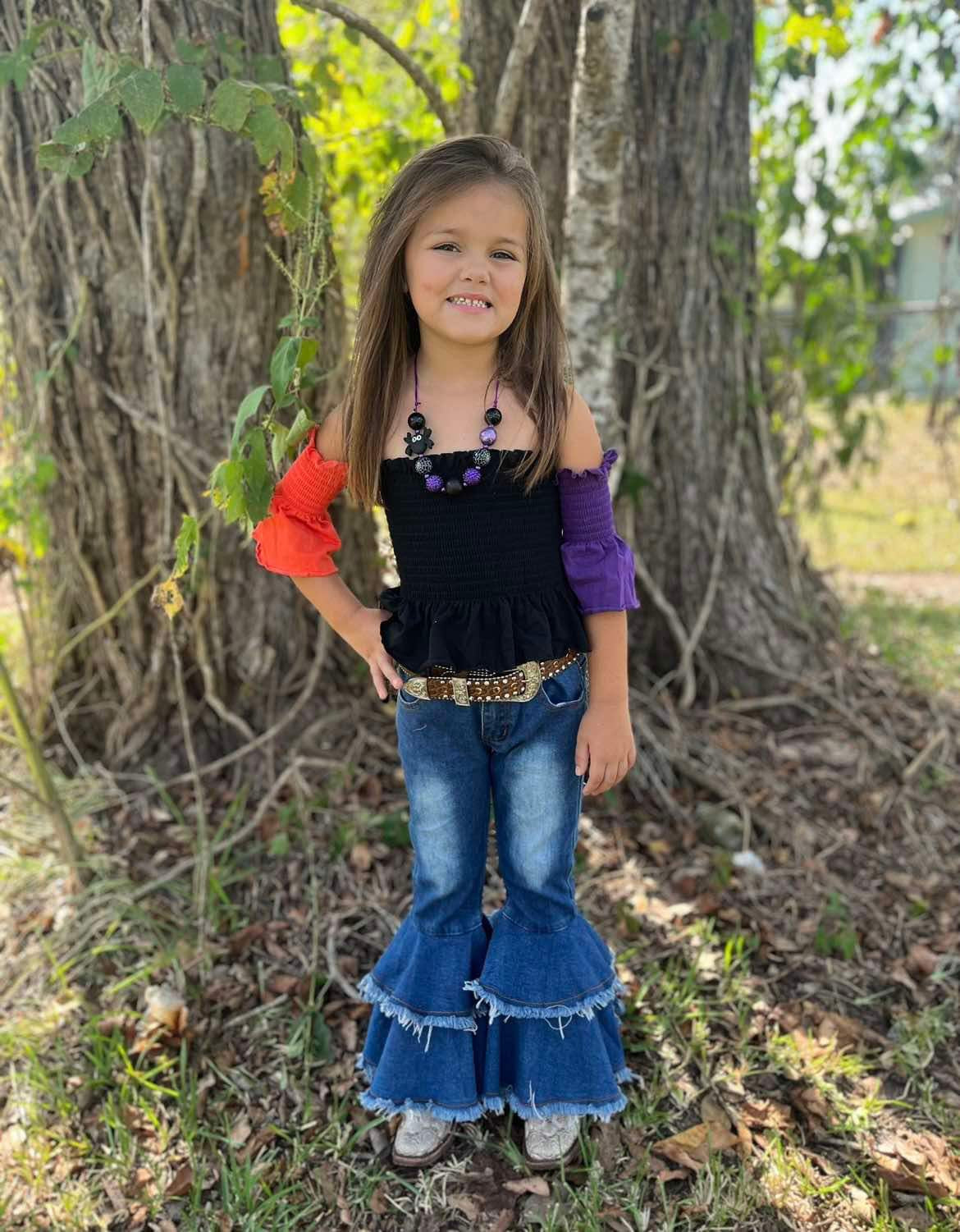 Rodeo Queen denim bells (5 options) - Pretty Petty Co