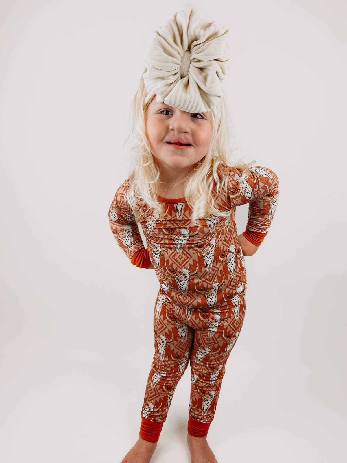 Something in the Orange Bamboo Set 6 YR  (FINAL SALE) - Pretty Petty Co