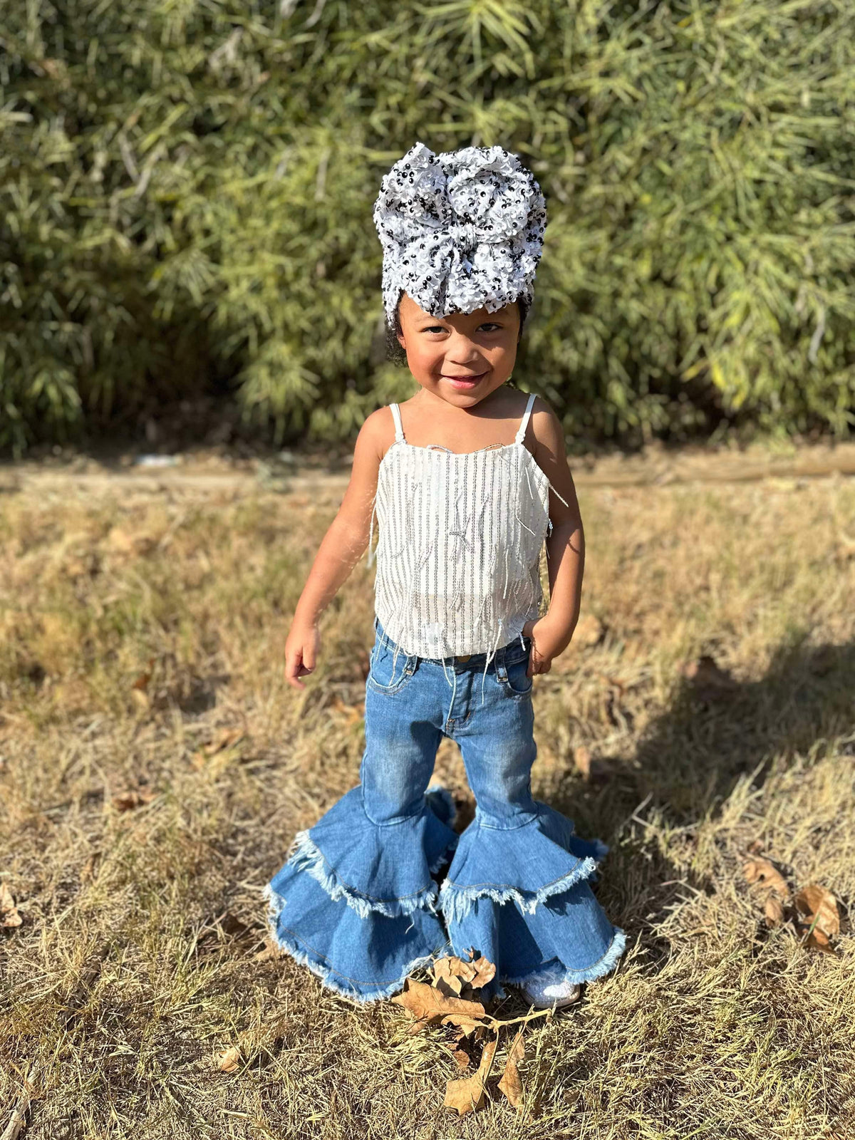Rodeo Queen denim bells (5 options) - Pretty Petty Co