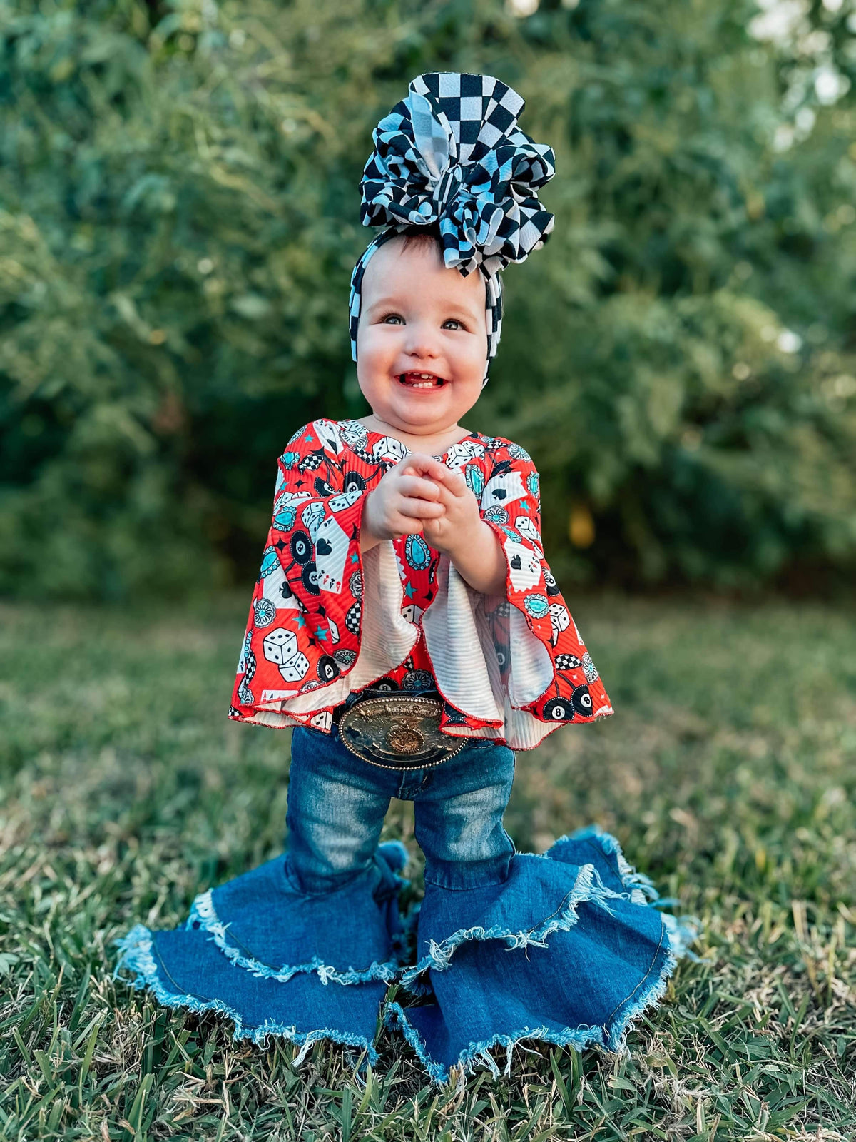 Rodeo Queen denim bells (5 options) - Pretty Petty Co