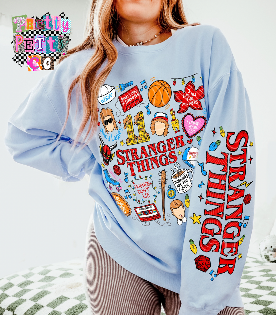 ST Collage T-Shirt, Semi Exclusive Unique Graphic Design Tee, Gildan, Youth & Adult Sizing, DTF Printed - Pretty Petty Co