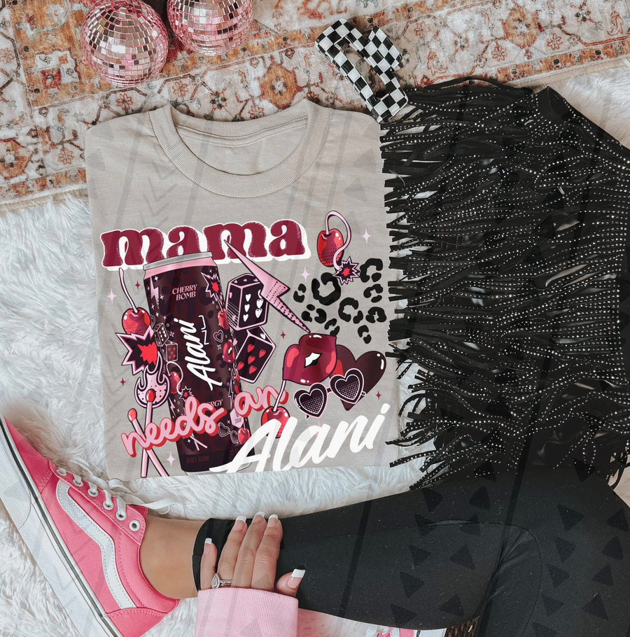 Mom Needs Energy Faux Embroidery Graphic Tee – Sporty Mom Shirt – Unisex DTF Print – Kids & Adult Sizes - Pretty Petty Co
